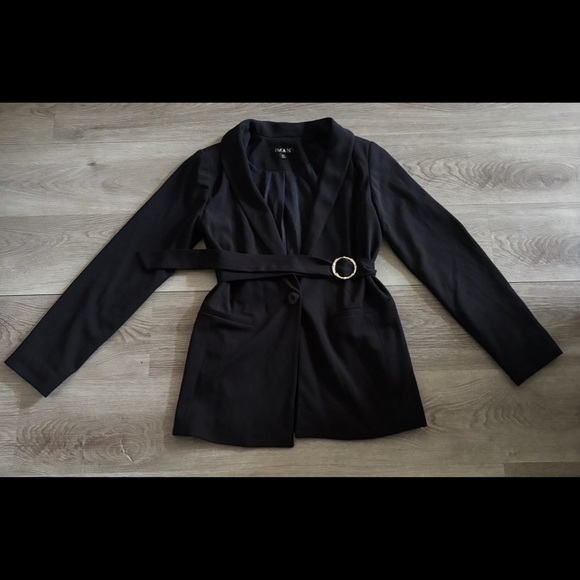 IMAN Jackets & Blazers - IMAN Women's Black Blazer/Jacket